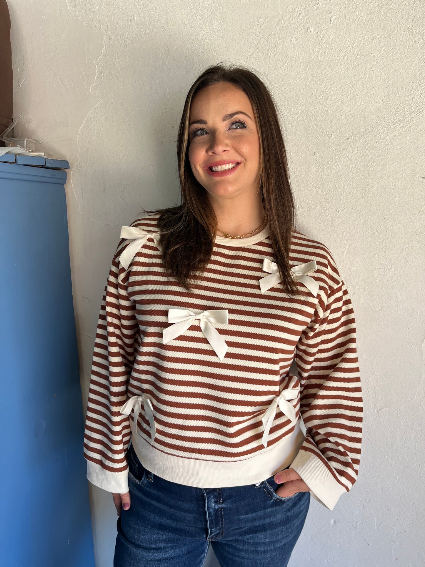 The Ryleigh Bow Sweatshirt